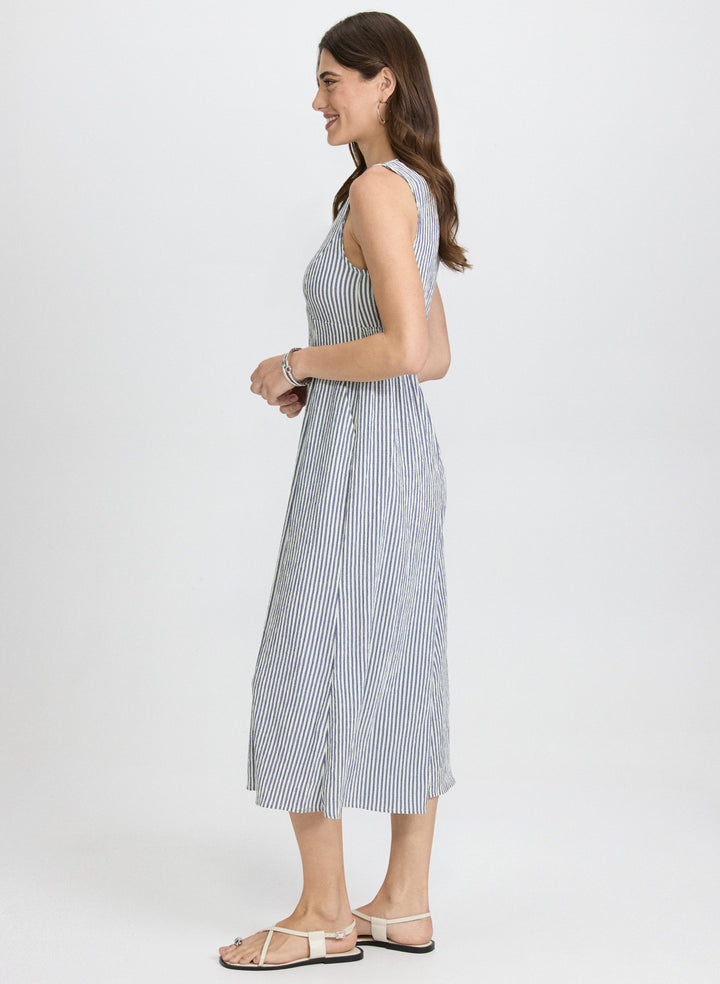 Striped Wide-Leg Jumpsuit