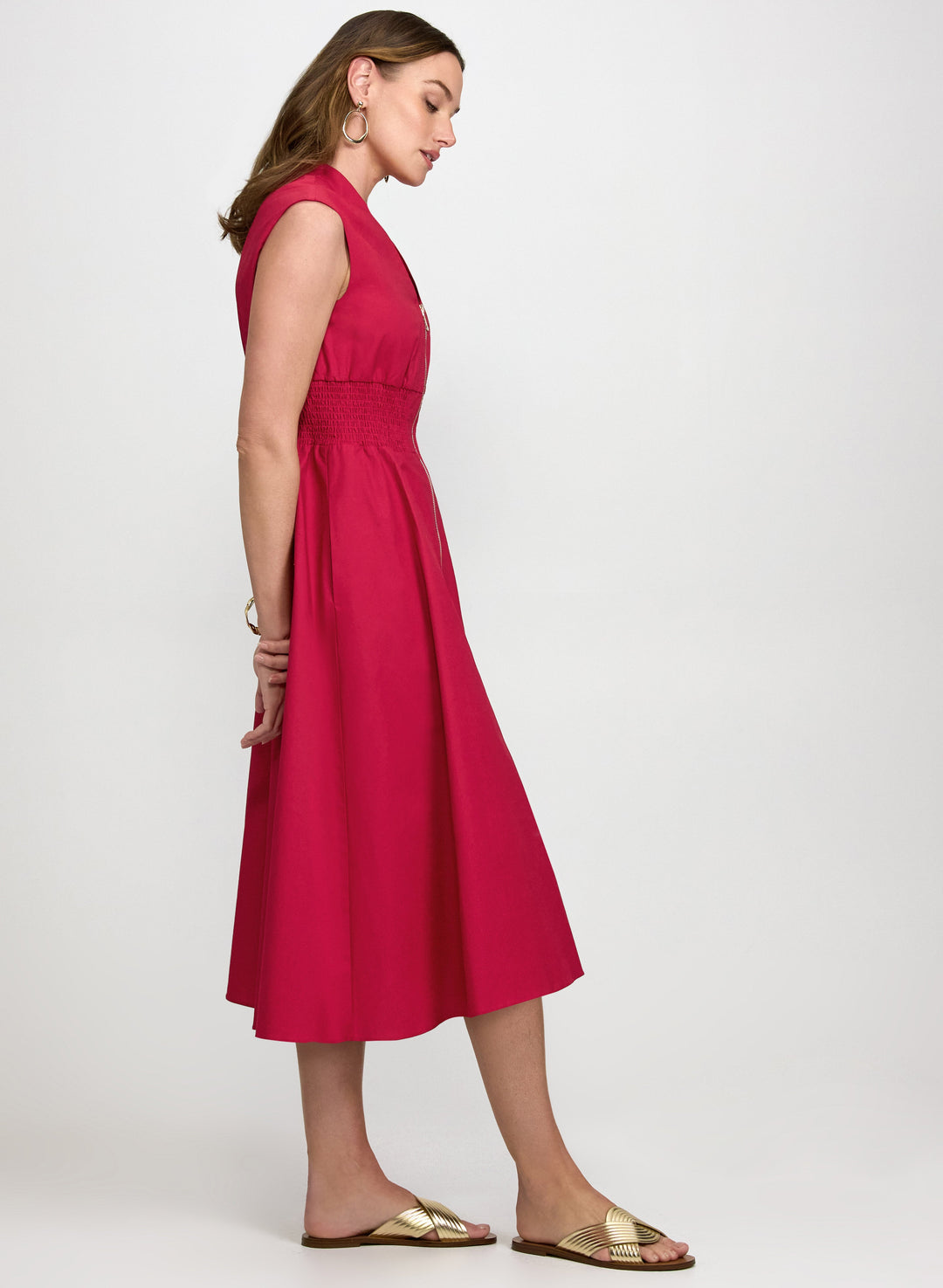 Zip Fit & Flare Dress