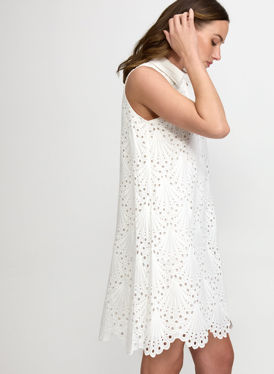 Embroidered Eyelet Dress