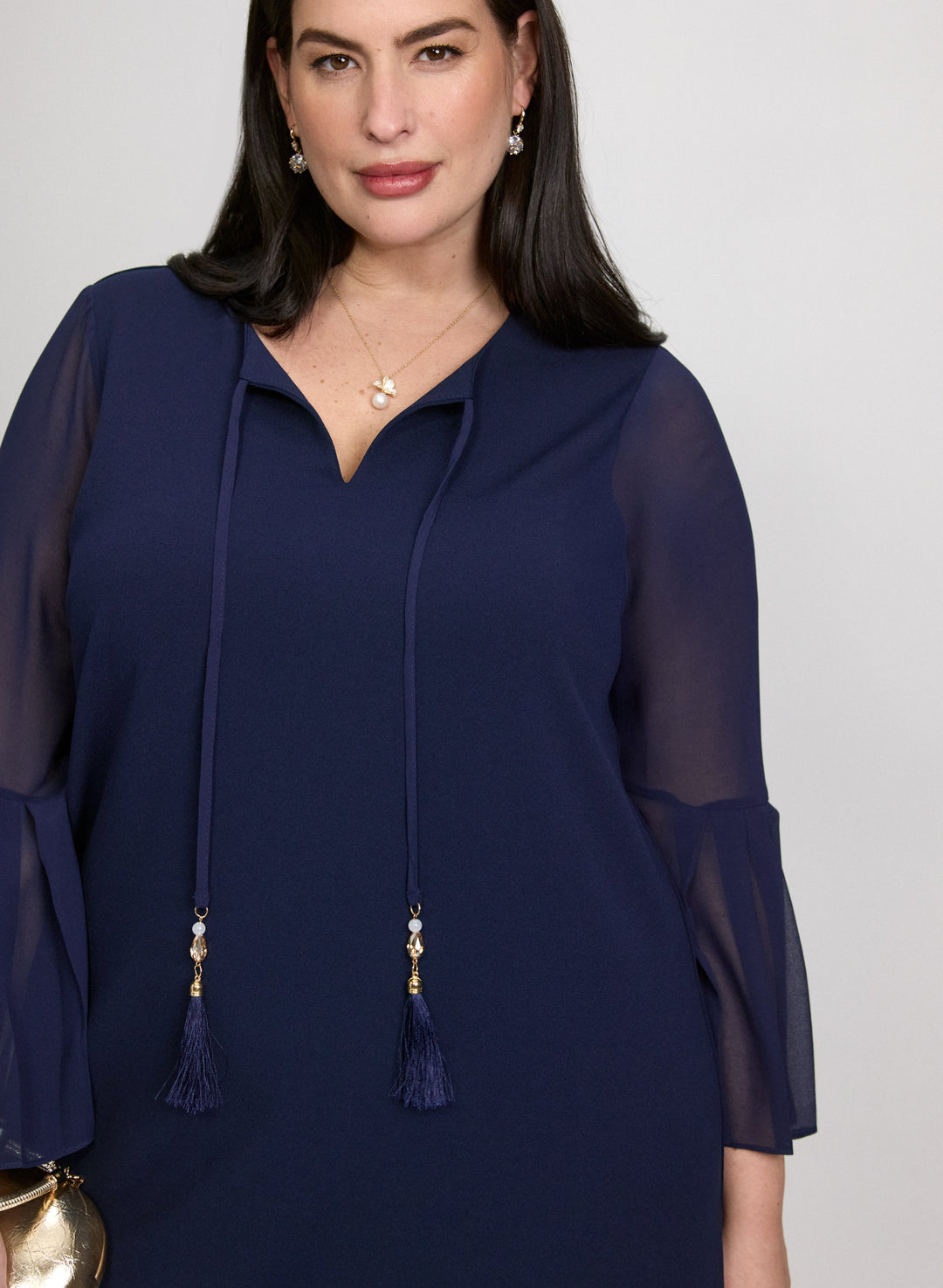 Tassel Drawstring Dress