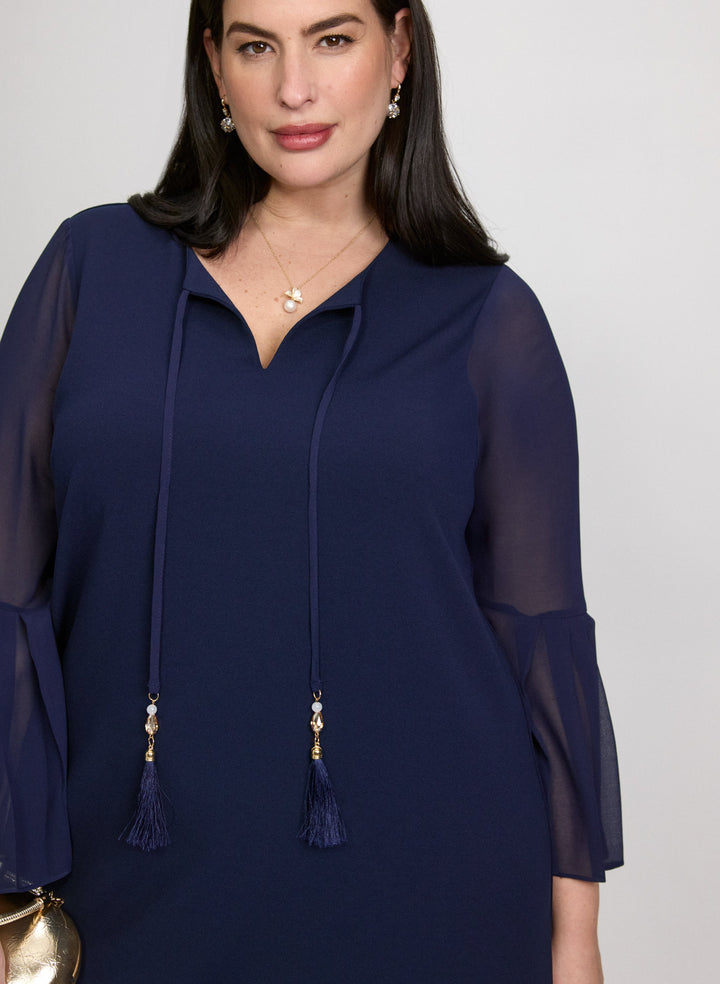 Tassel Drawstring Dress