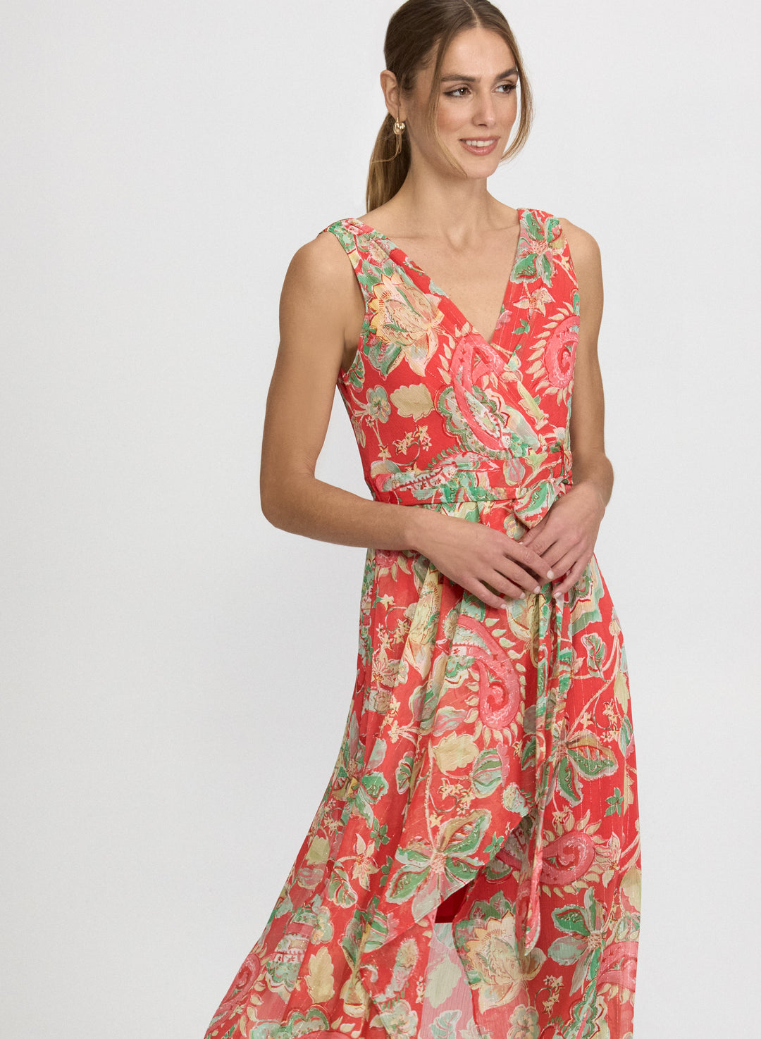Paisley Sleeveless Maxi Dress
