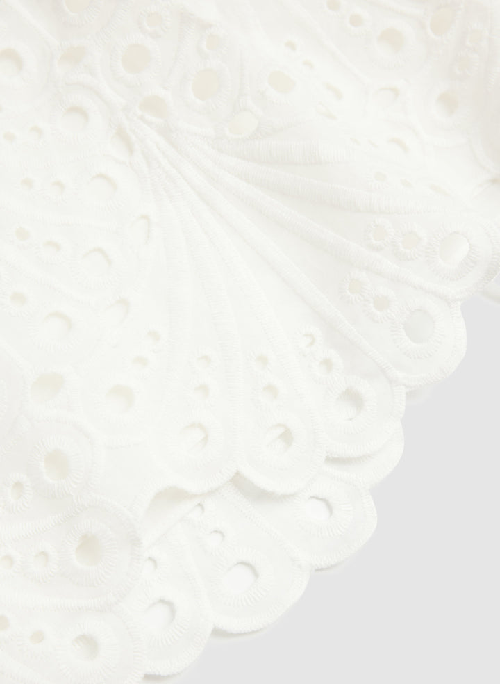 Embroidered Eyelet Dress