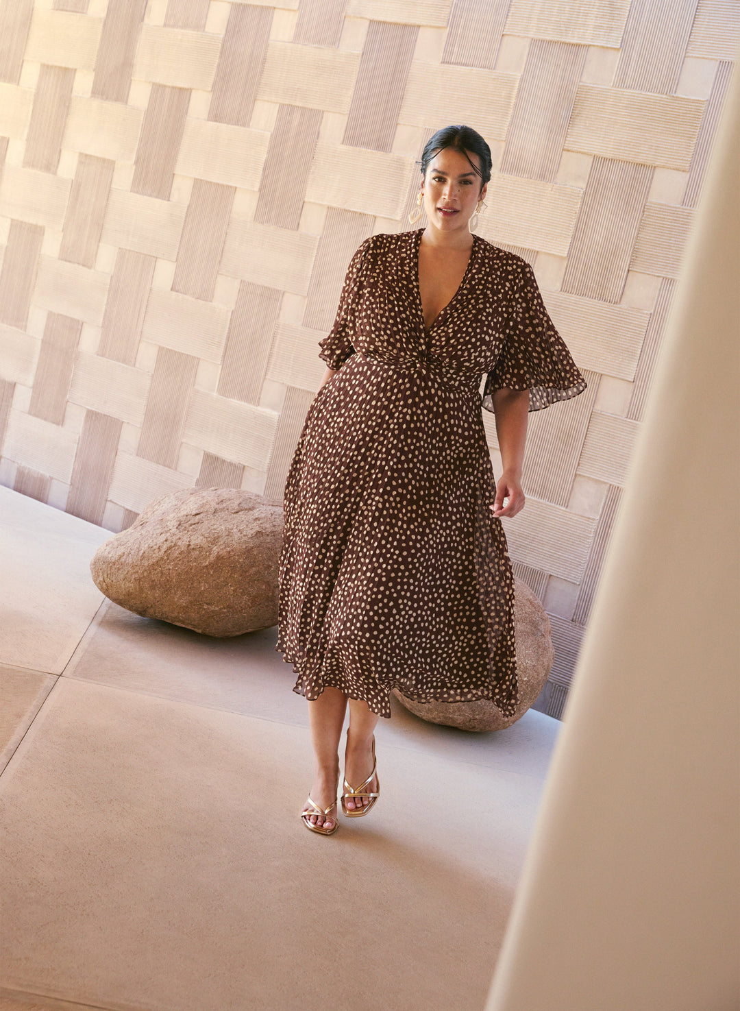 Polka Dot Midi Dress