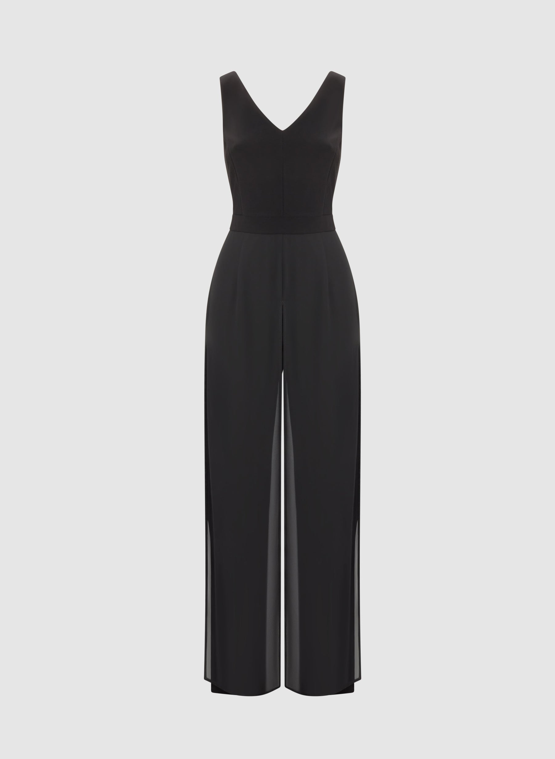 Chiffon Overlay Jumpsuit