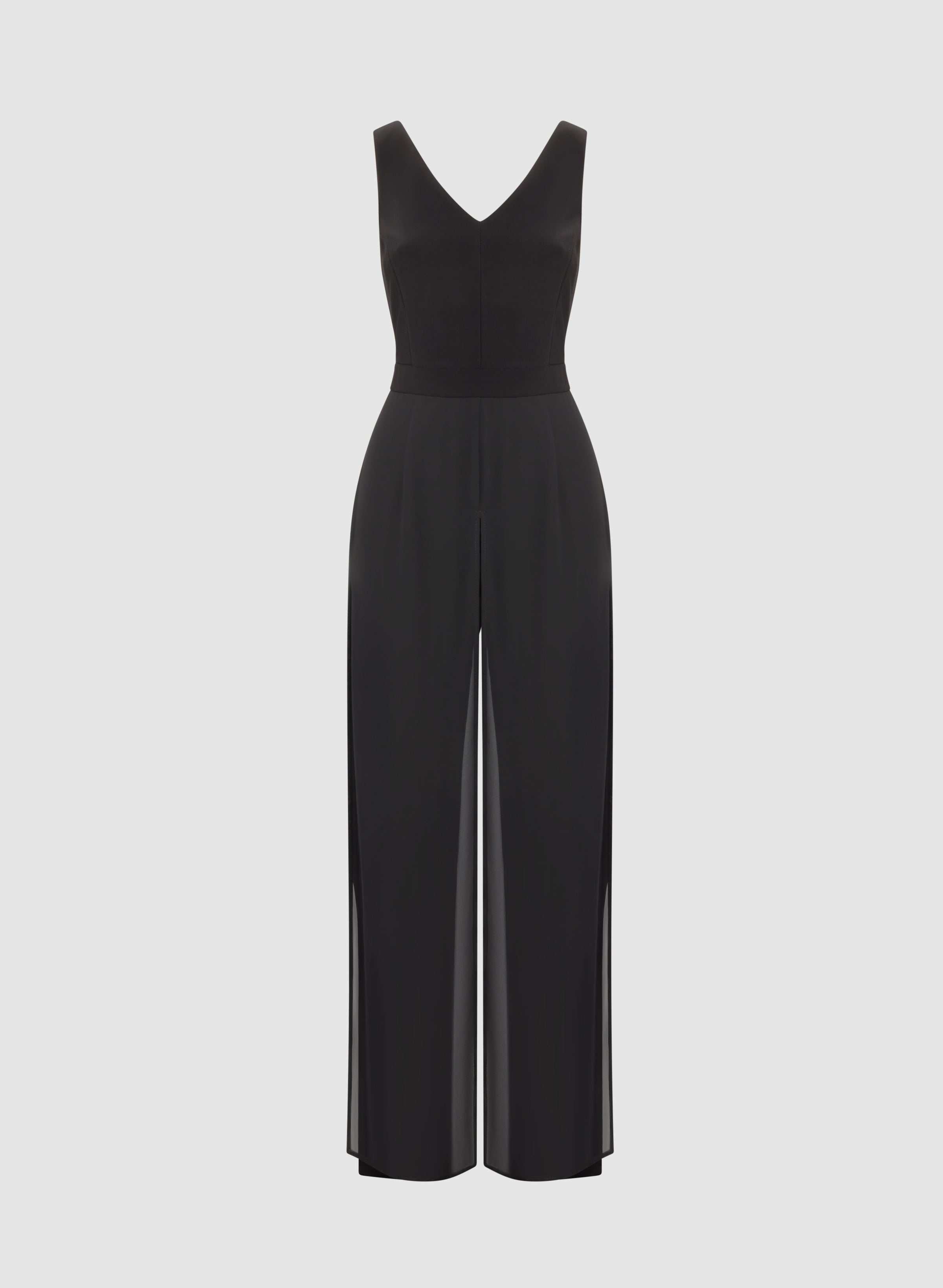Chiffon Overlay Jumpsuit