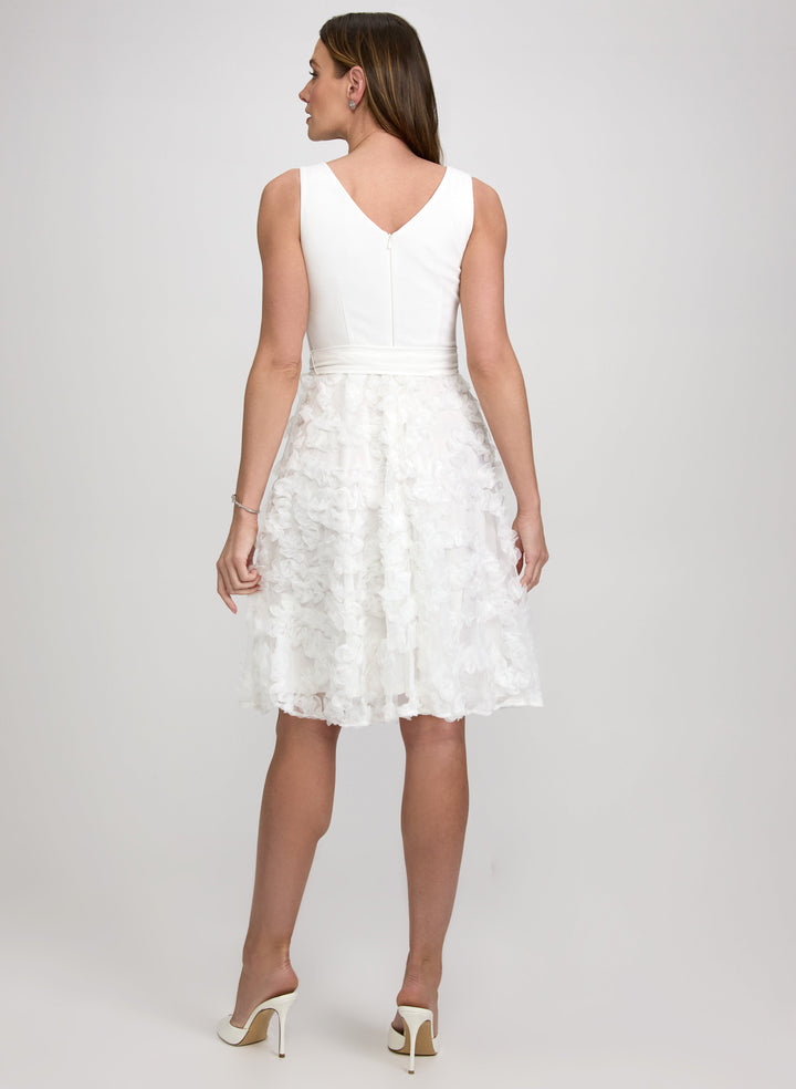 Sleeveless Jersey & Mesh Dress