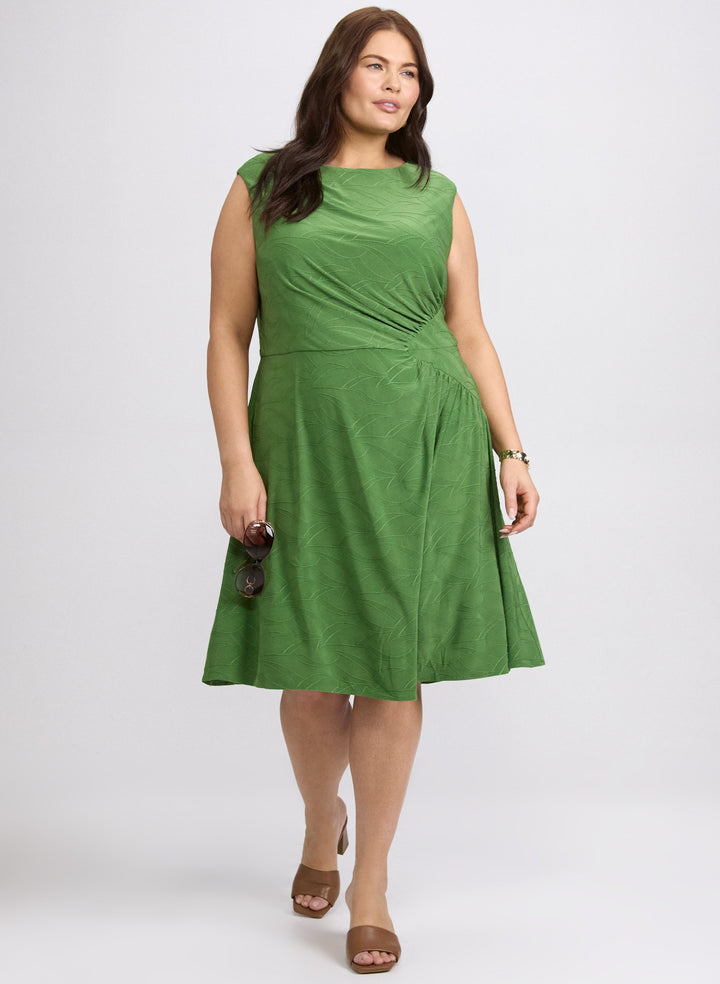Textured Jersey Dress