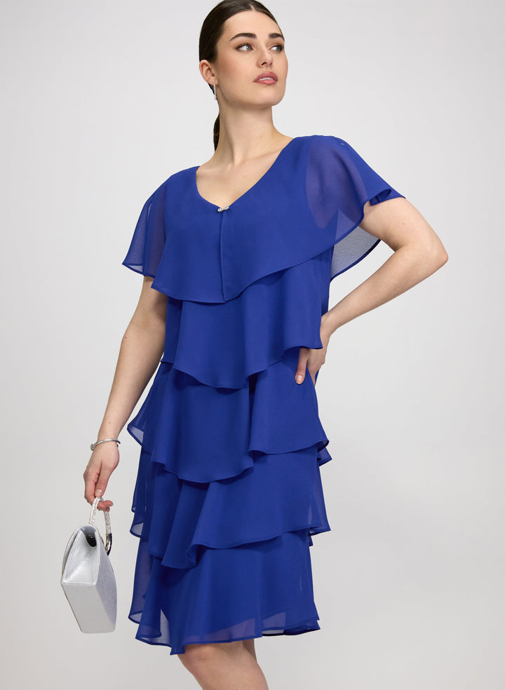 Tiered Capelet Dress