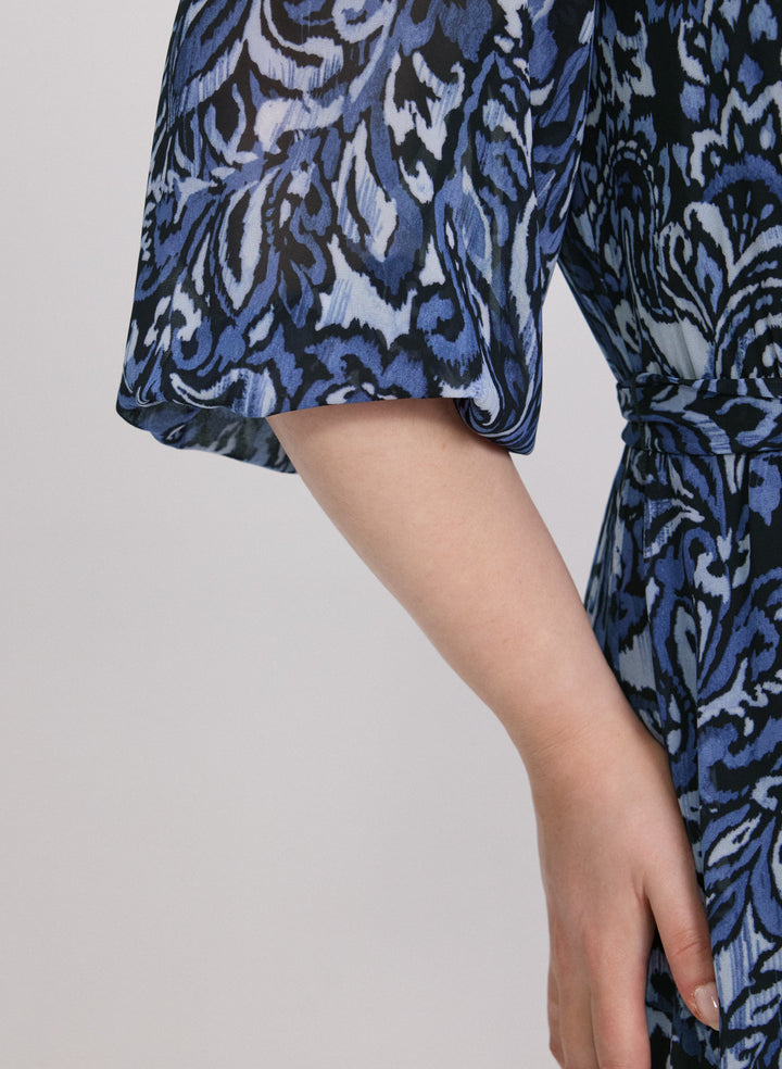 Tiered Paisley Dress