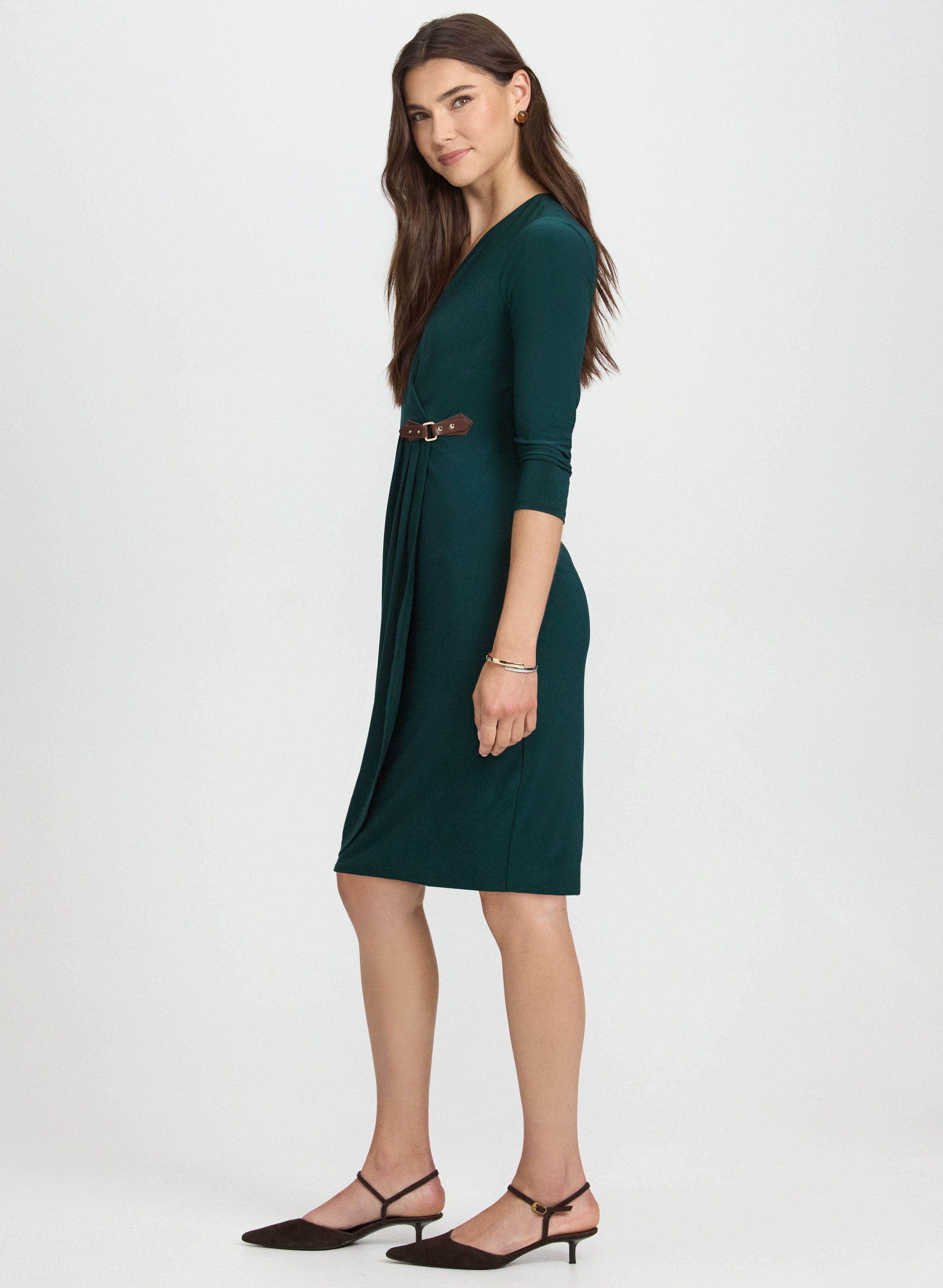 Buckled Tab Detail Dress
