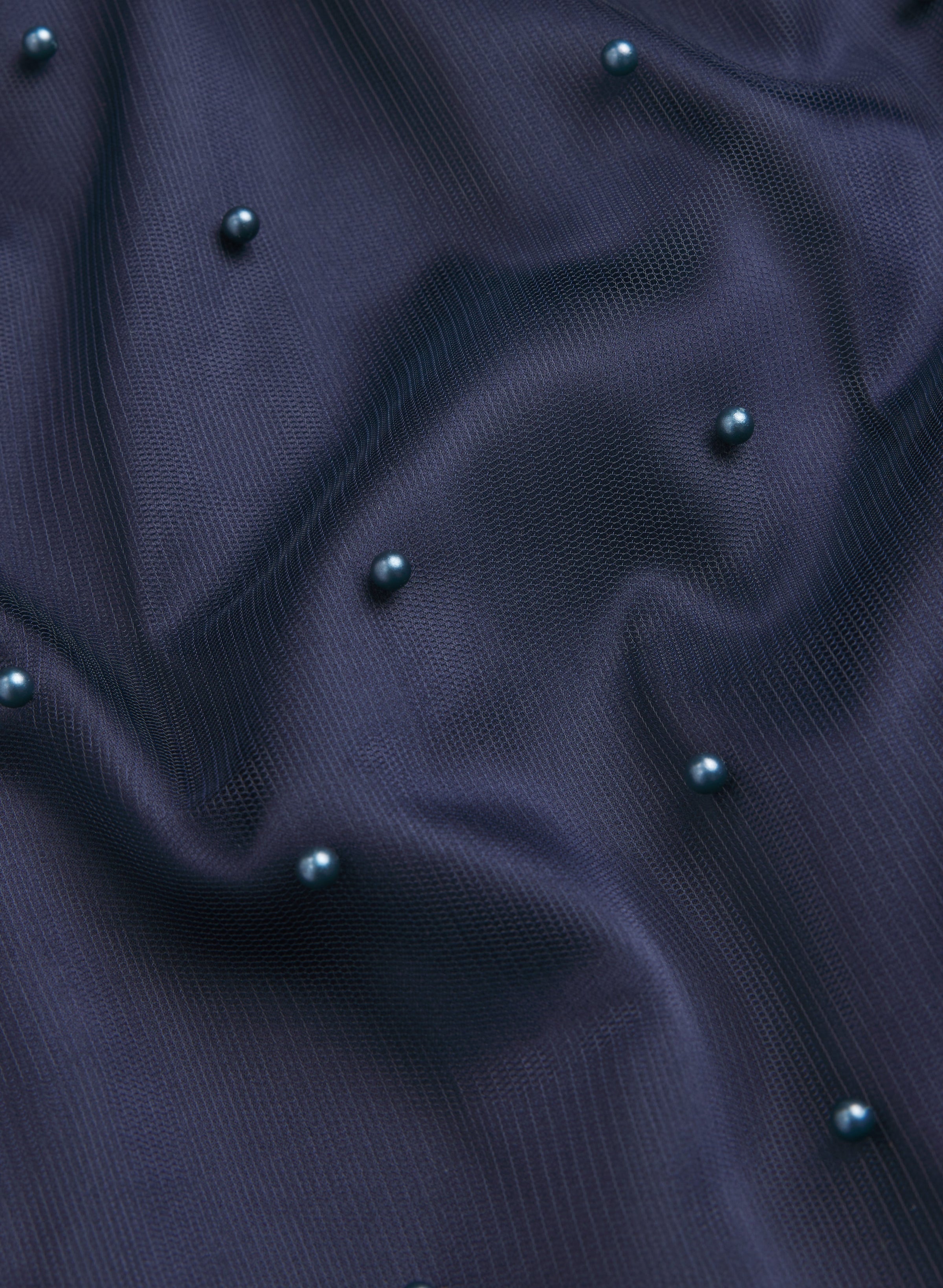 Tonal Pearl Embellished Dress
