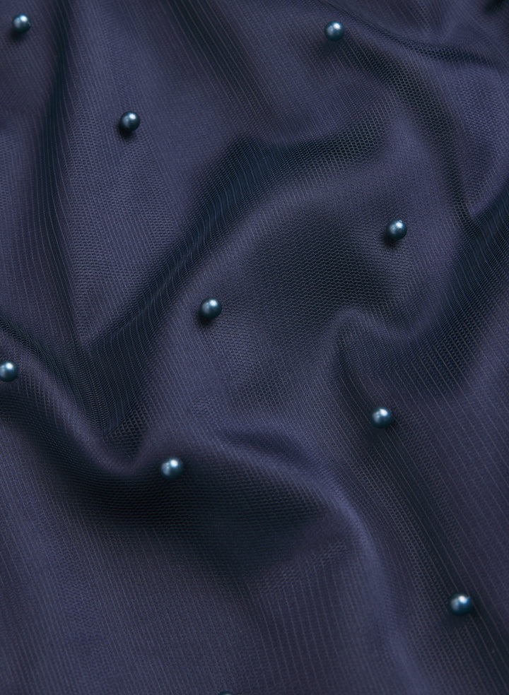 Tonal Pearl Embellished Dress