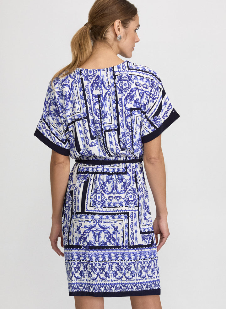 Printed Belt Dress