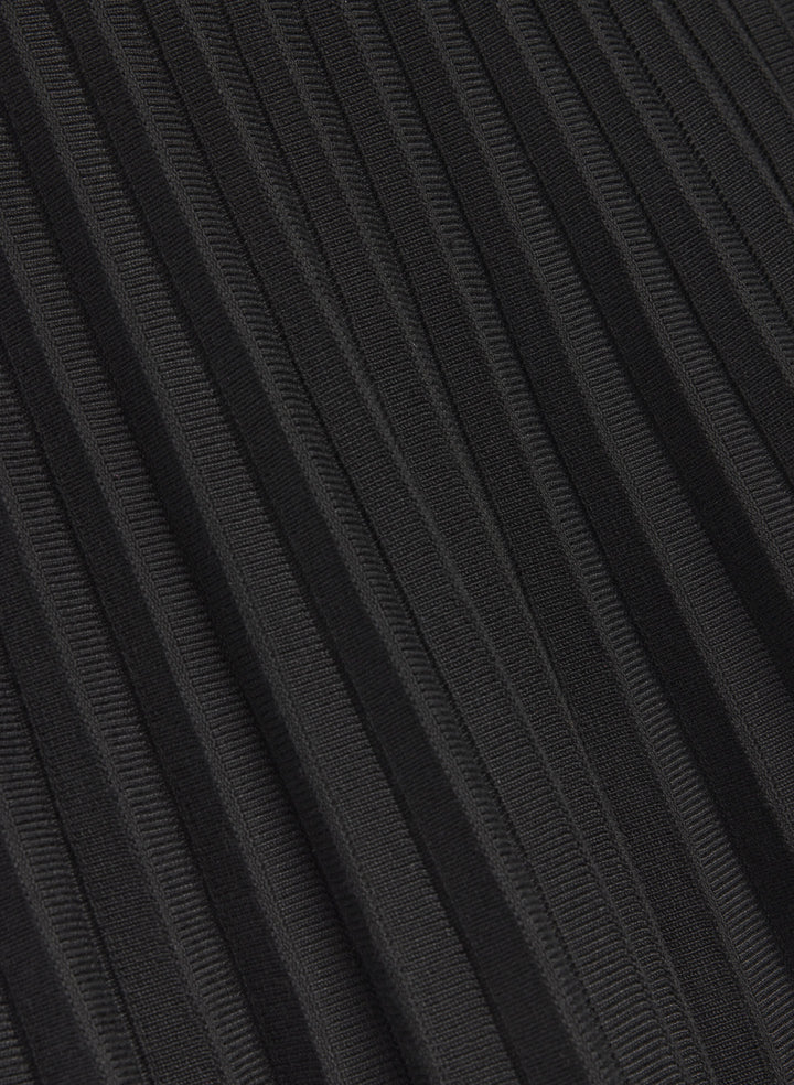 Pleated Knit Dress