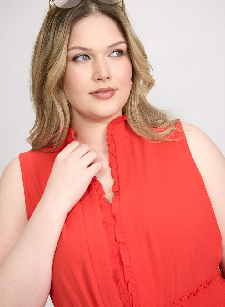 Frilled Trim Dress