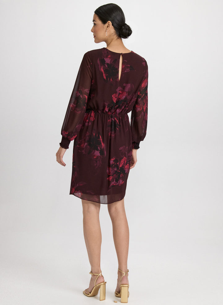 Floral Flounce Front Dress