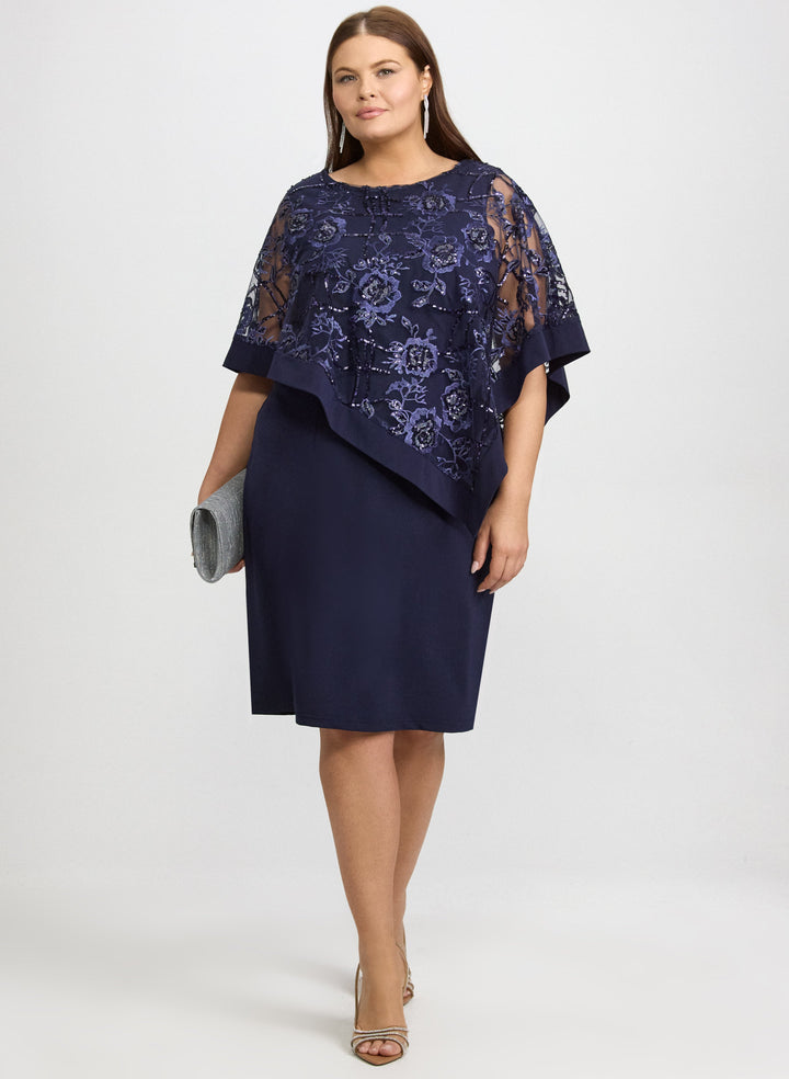 Floral Capelet Dress