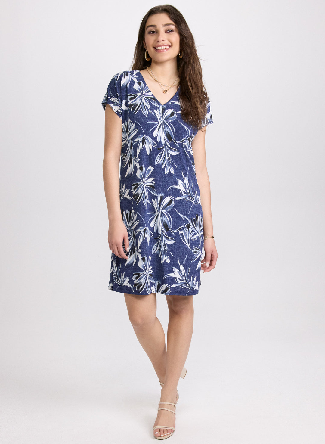 Floral V-Neck Dress