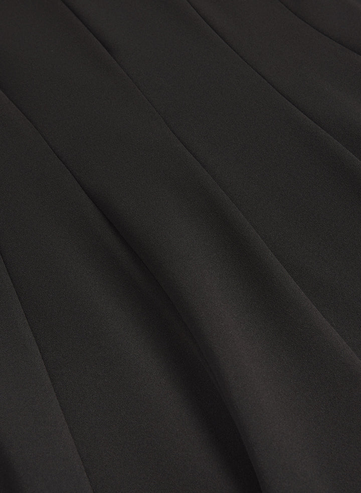 Crepe Fit and Flare Dress