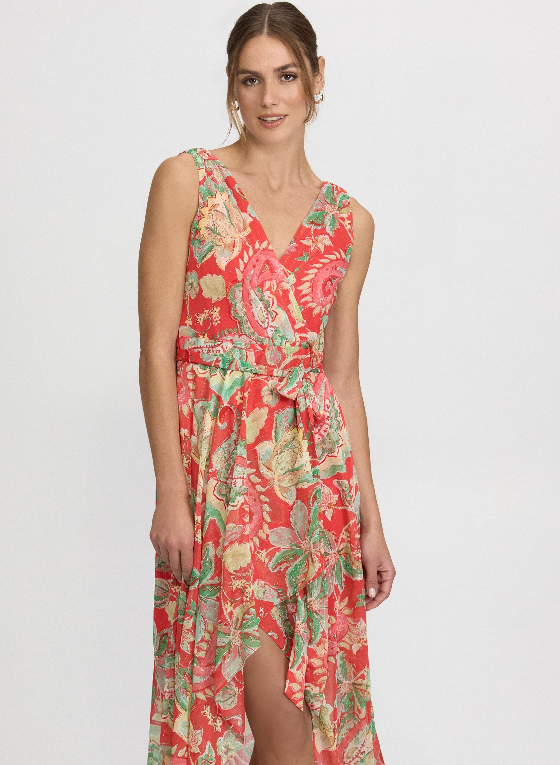 Paisley Sleeveless Maxi Dress