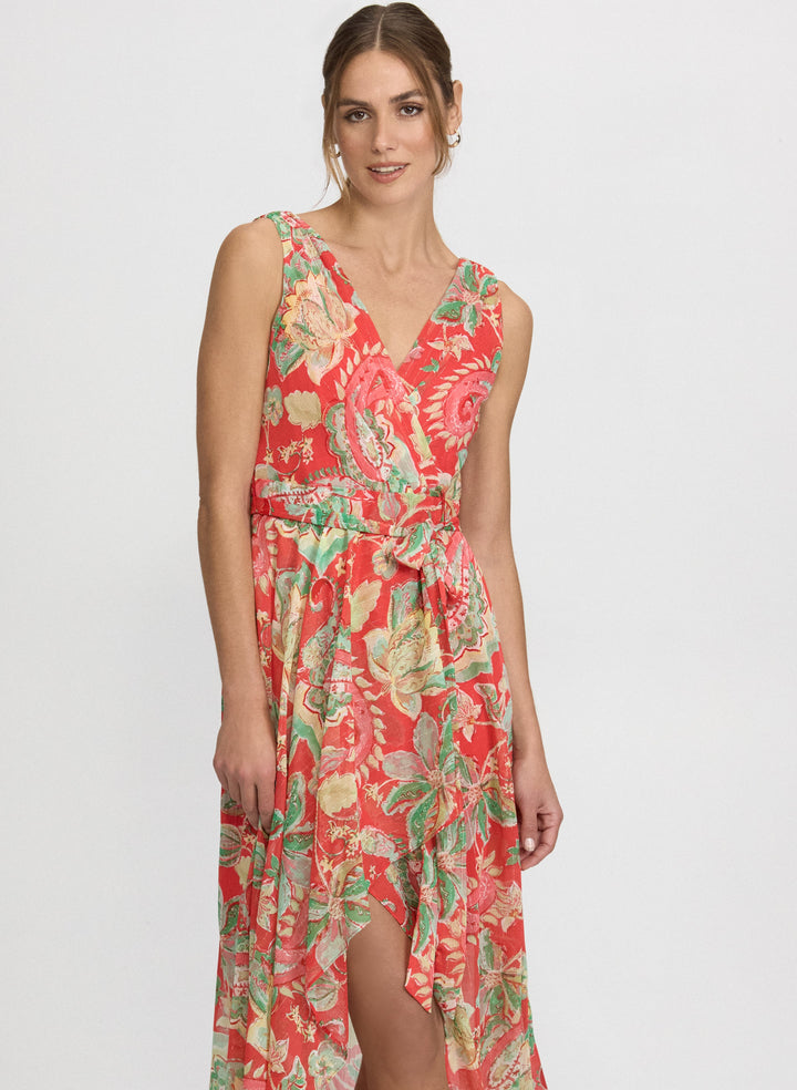 Paisley Sleeveless Maxi Dress