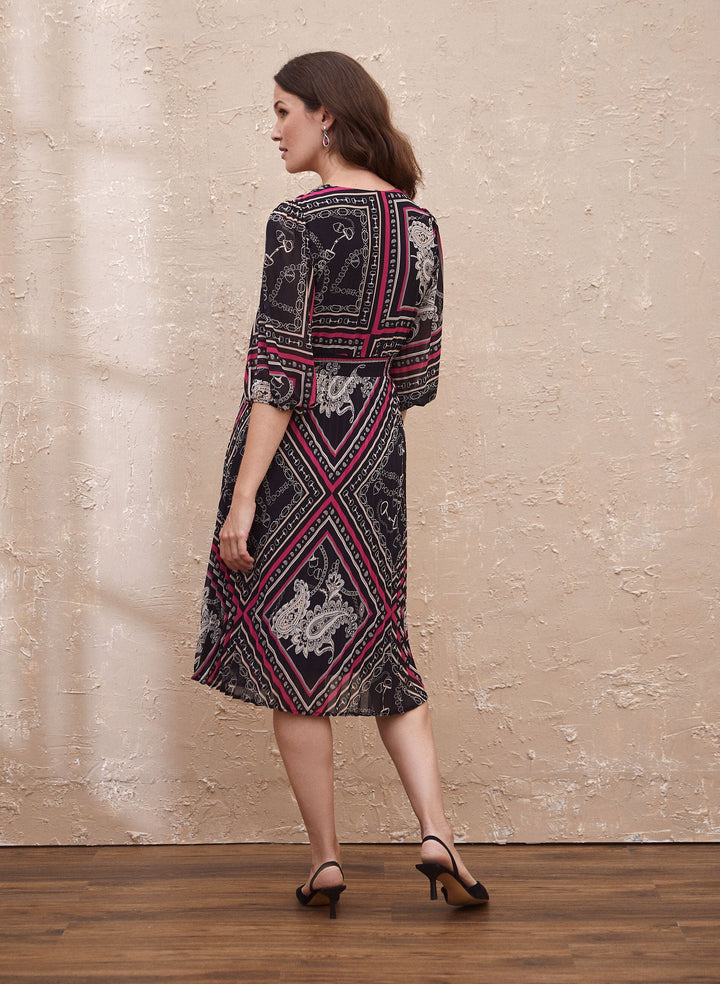 Paisley Print Midi Dress