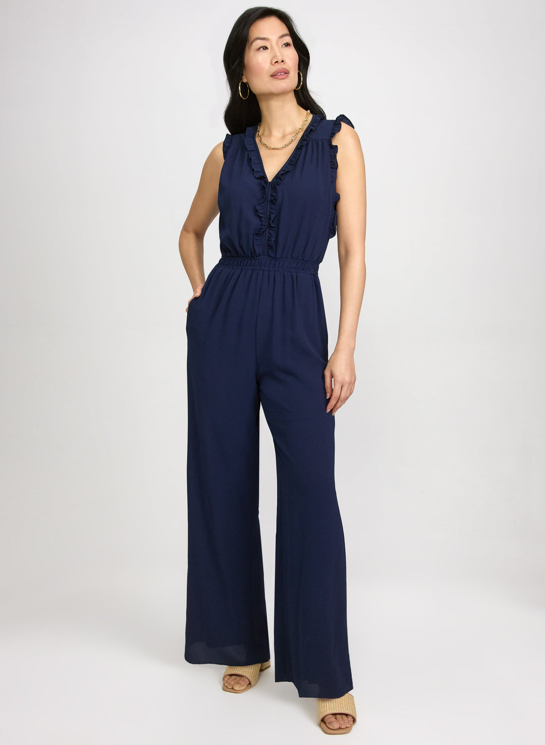 Frilled Trim Jumpsuit