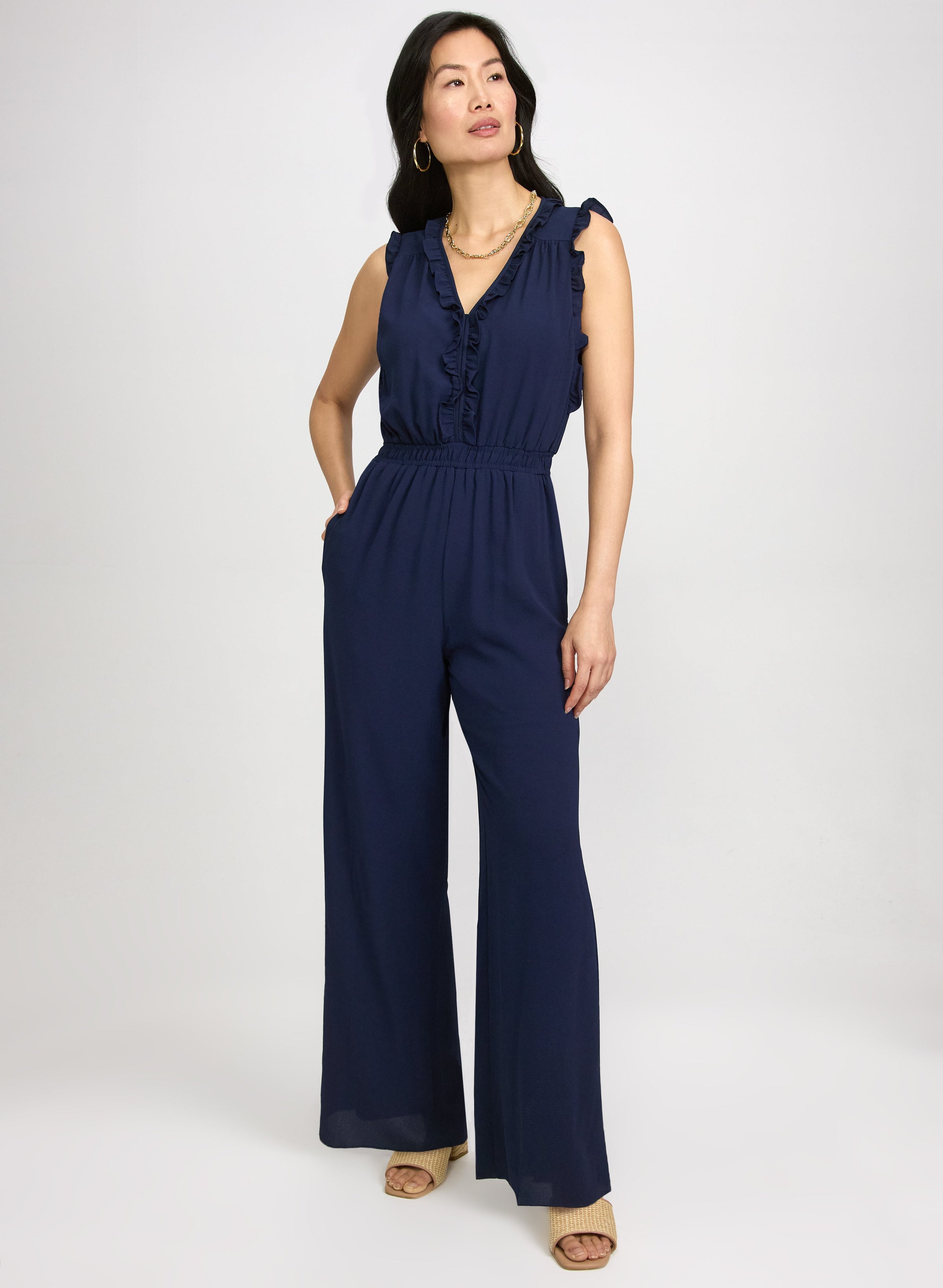 Frilled Trim Jumpsuit