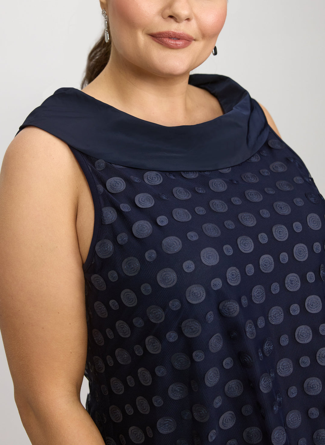 Joseph Ribkoff - Circle Applique Taffeta Dress