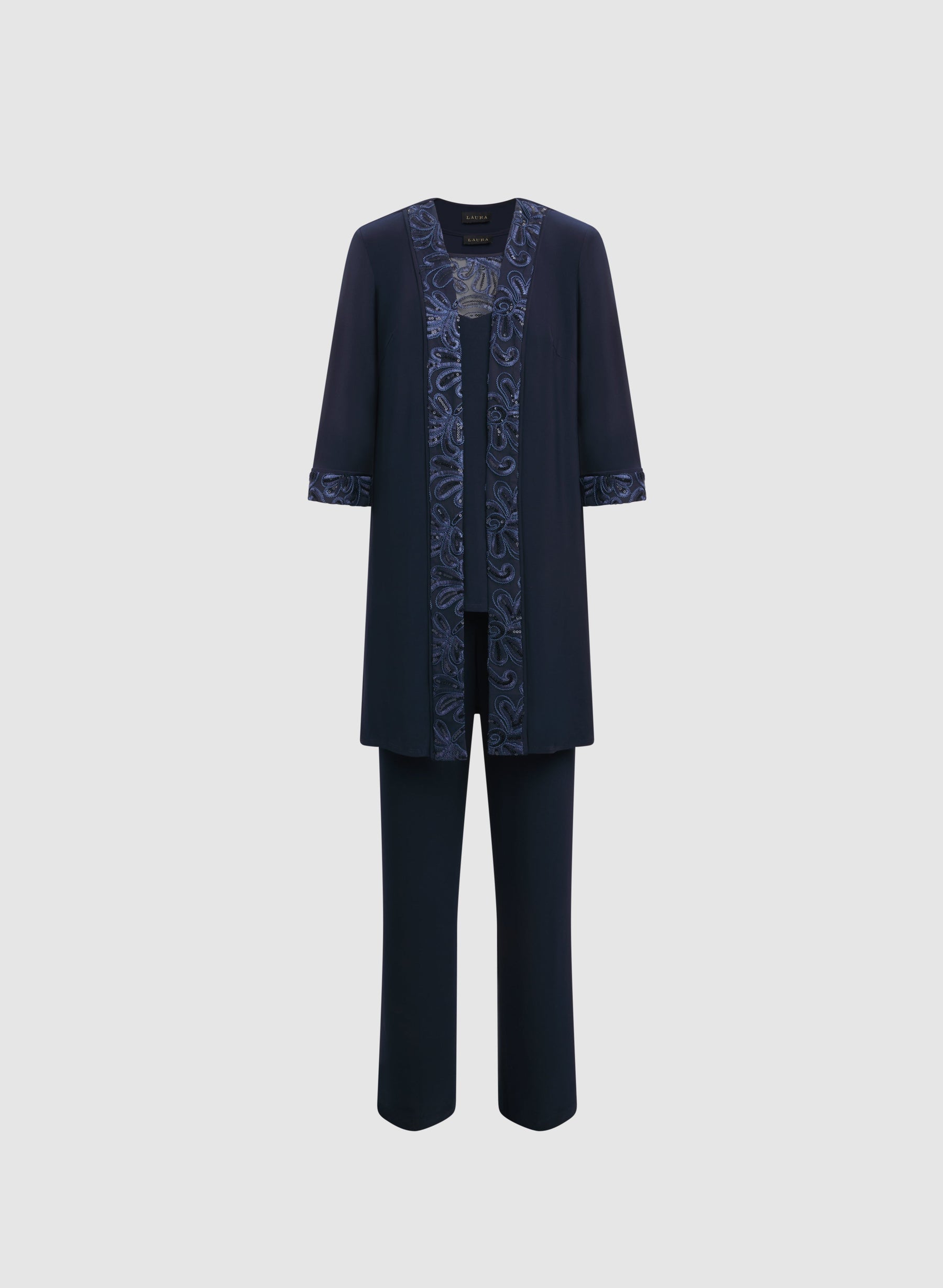 Three-Piece Pantsuit Set