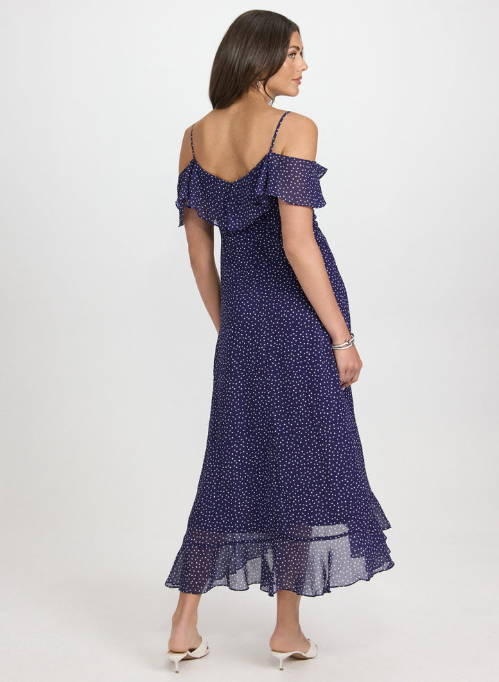 Polka Dot Chiffon Dress