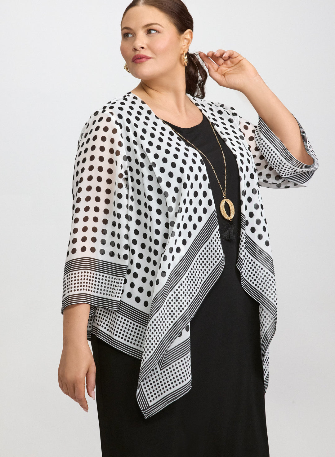Chiffon Jacket & Jersey Dress