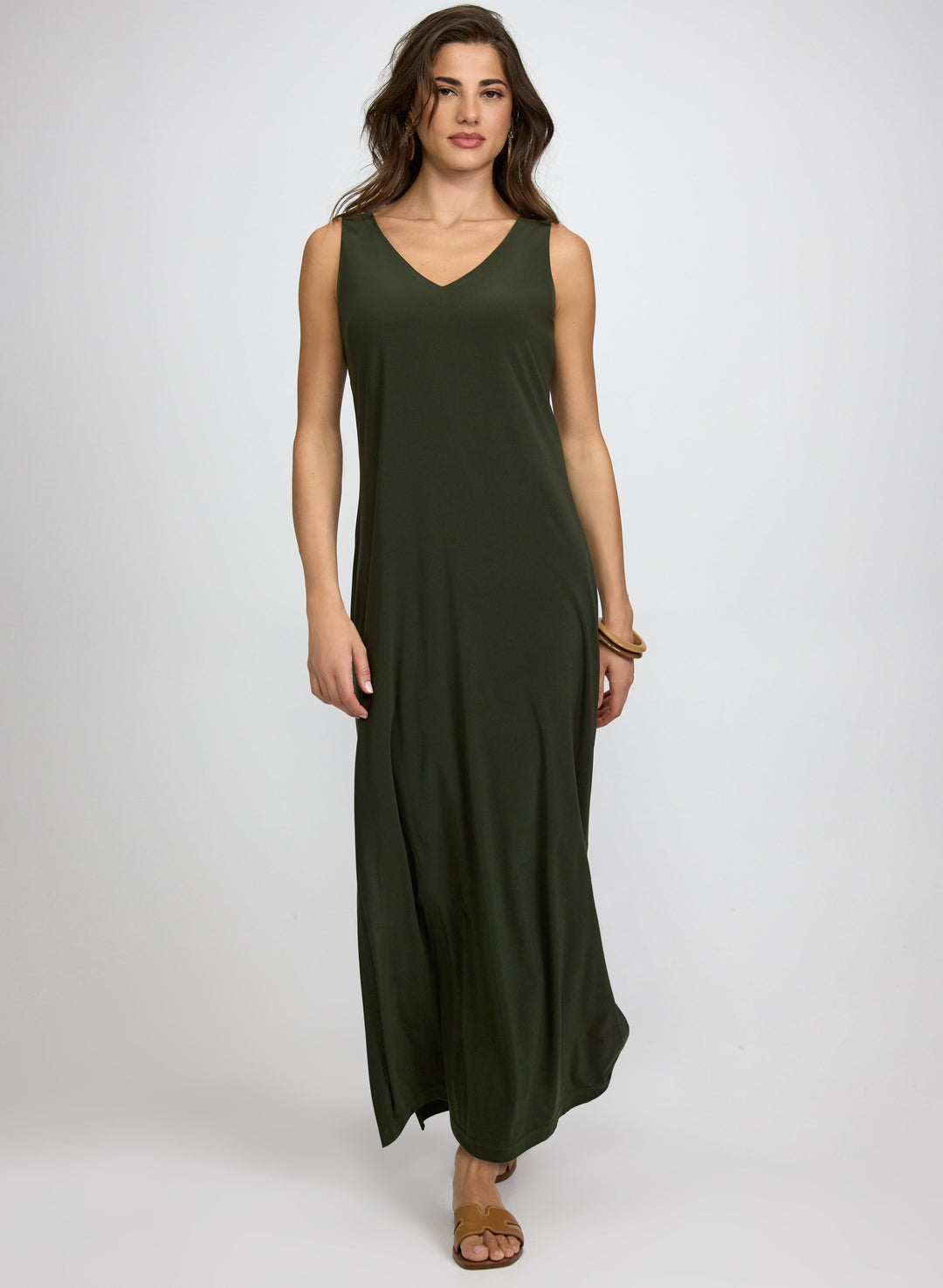 Sleeveless Jersey Maxi Dress
