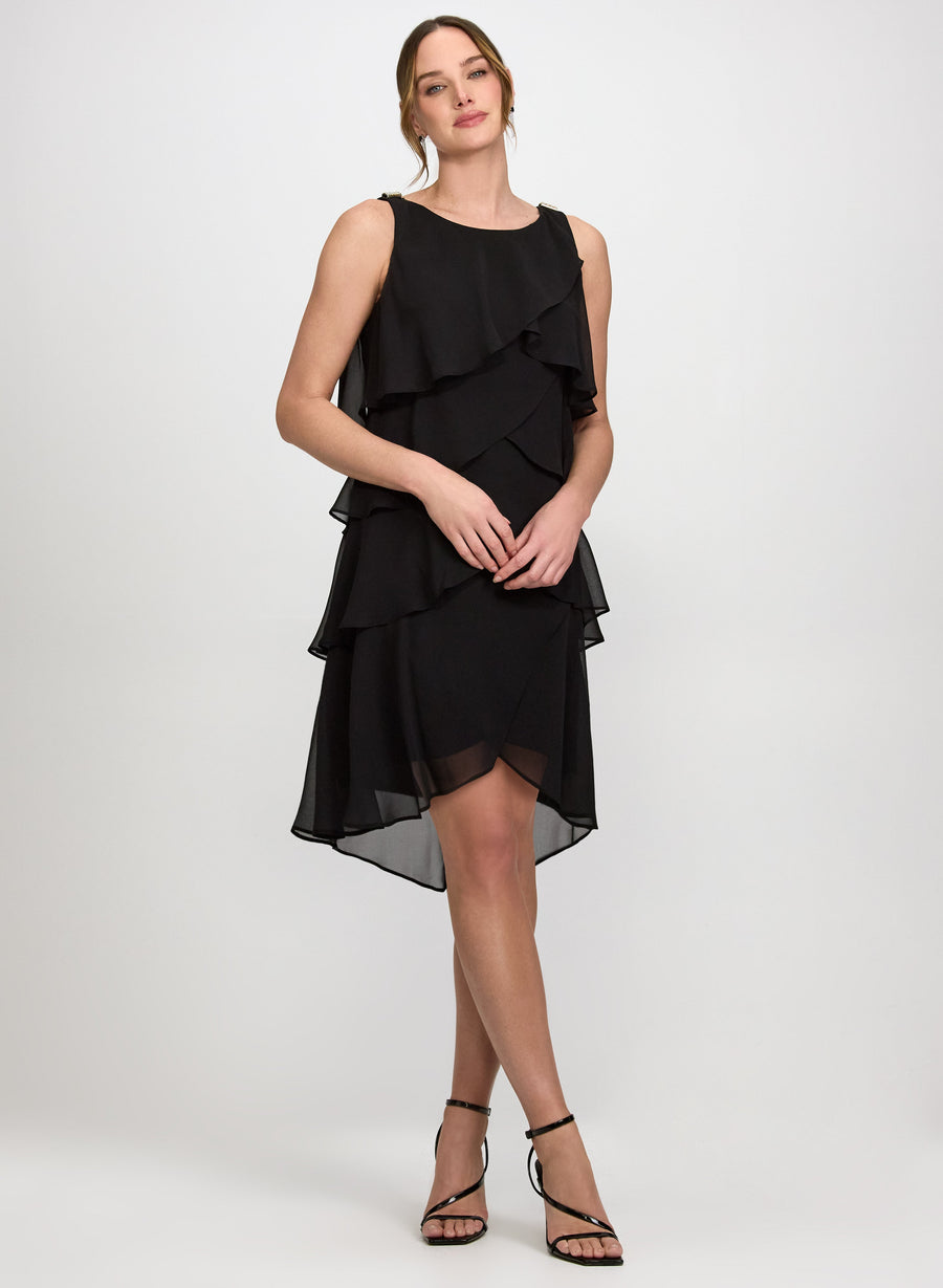 Tiered Chiffon Dress