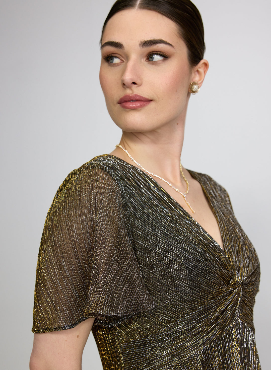 Two-Tone Metallic Dress