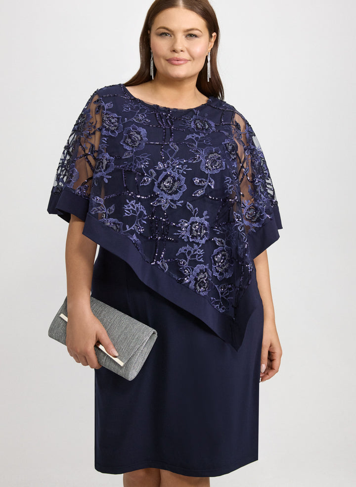 Floral Capelet Dress