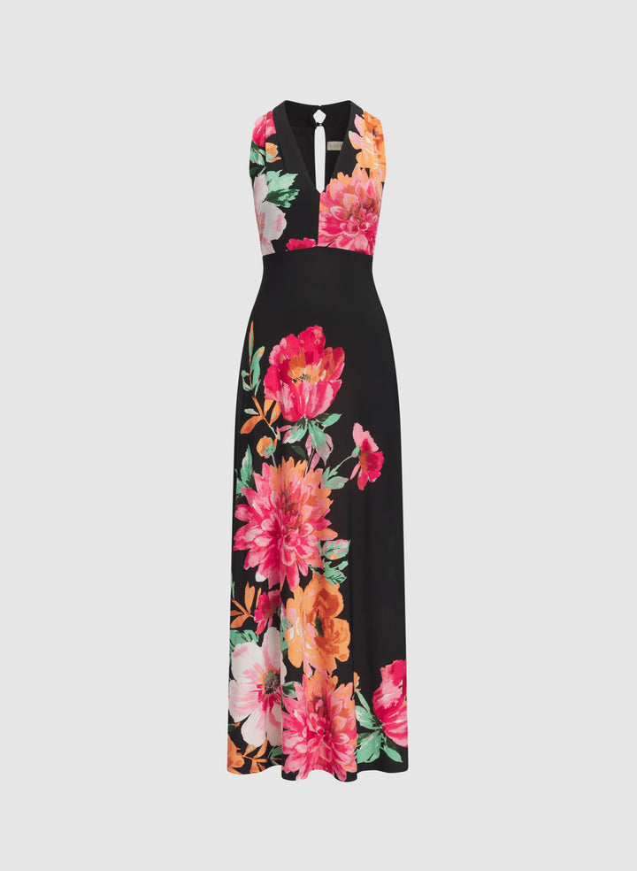 Floral Placement Print Dress