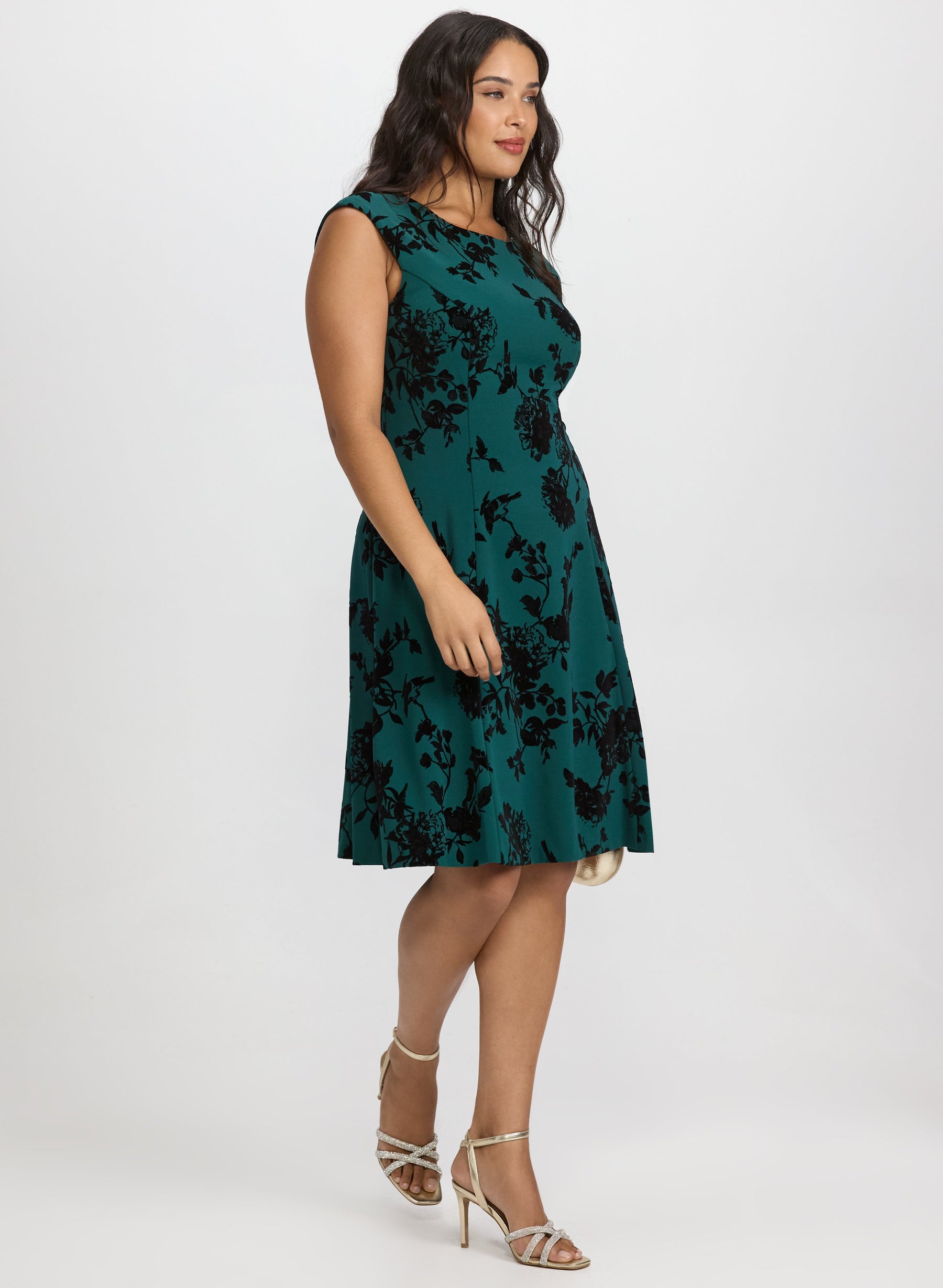 Floral Fit and Flare Dress