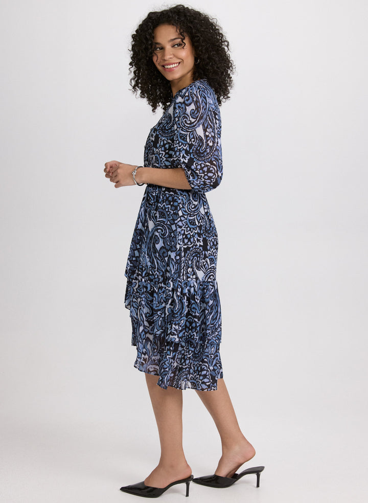 Tiered Paisley Dress