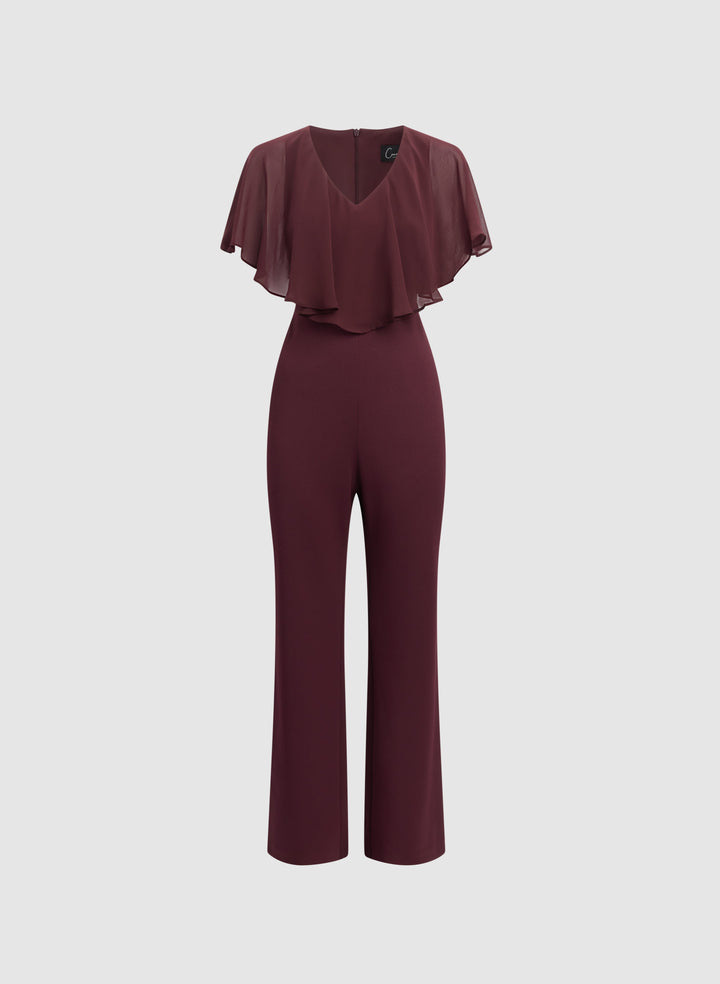 Flounce Front Jumpsuit