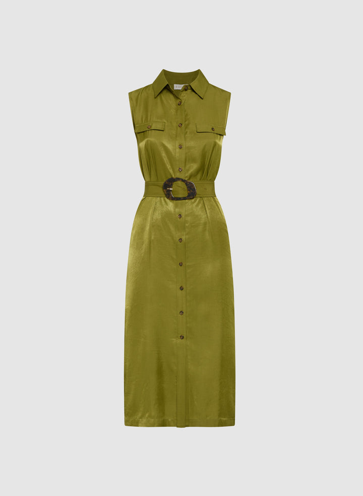 Belted Shirt Dress