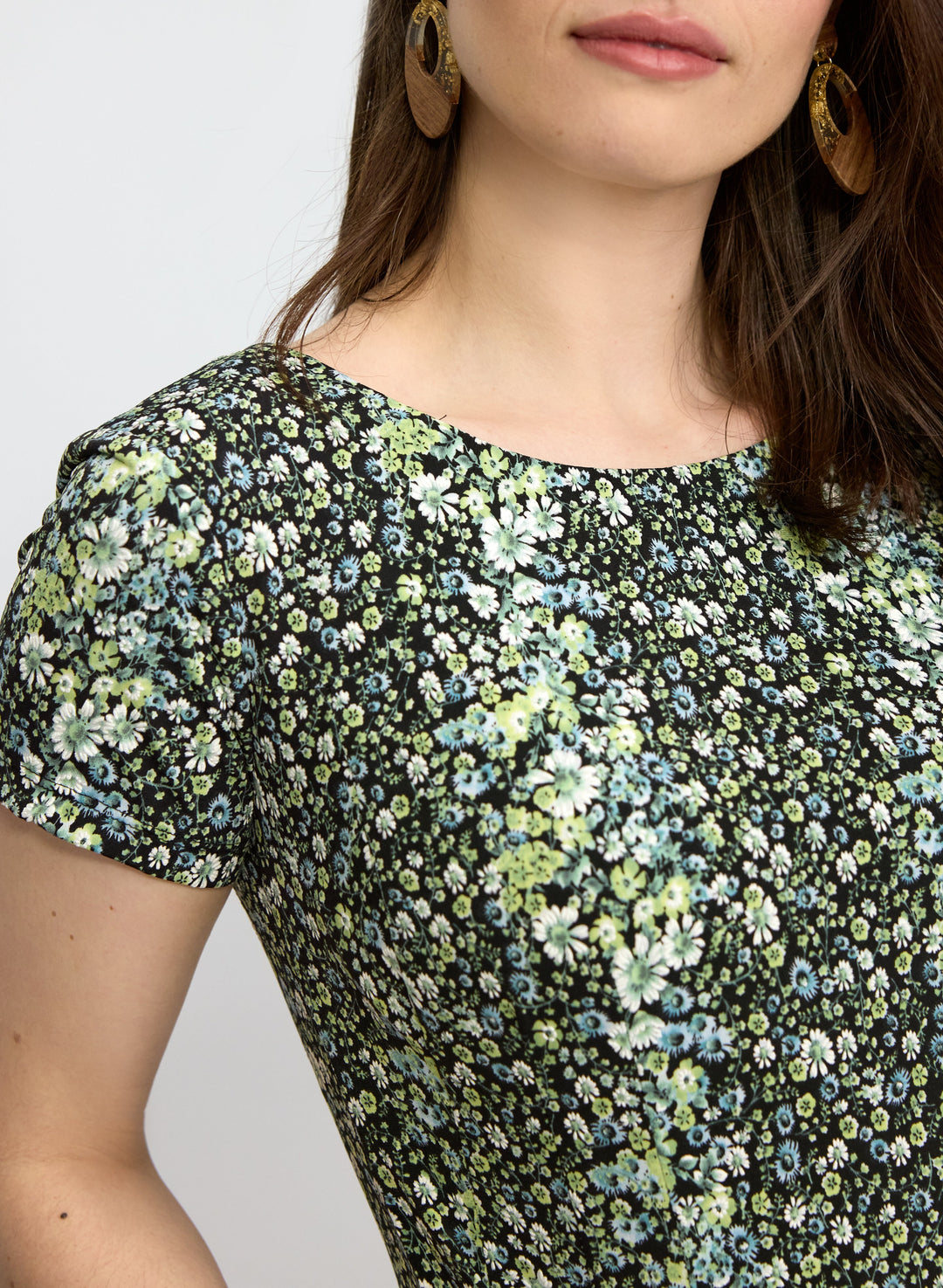 Floral Print Jersey Dress