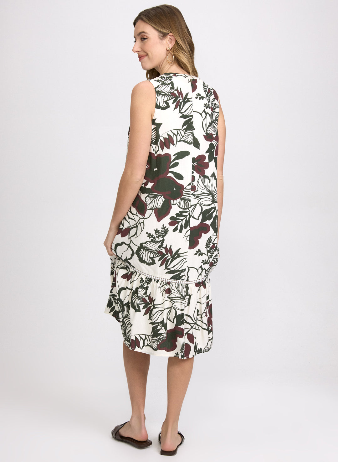 Floral Drop-Waist Dress