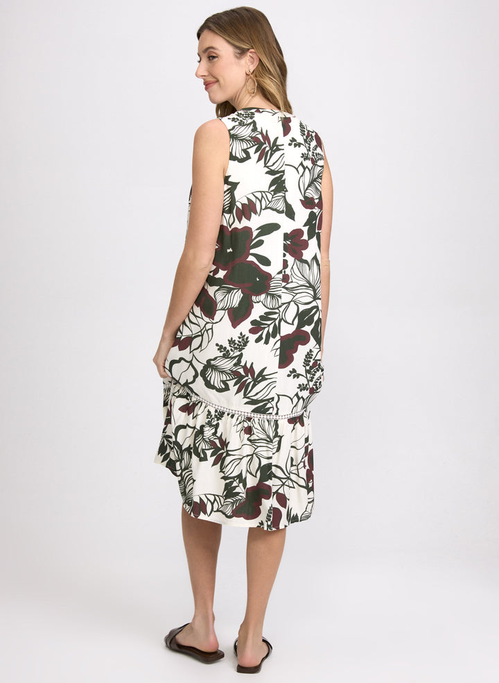 Floral Drop-Waist Dress