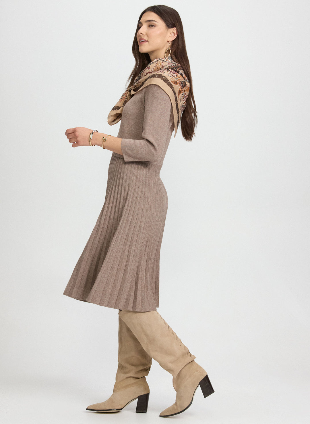Fit & Flare Knit Dress