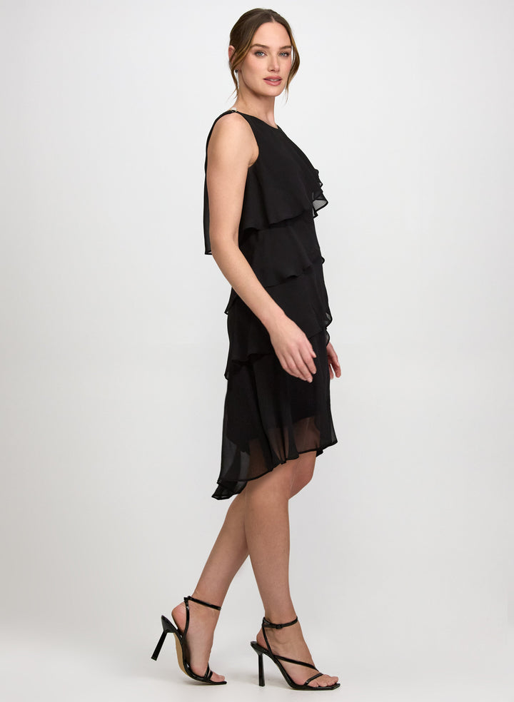 Tiered Chiffon Dress