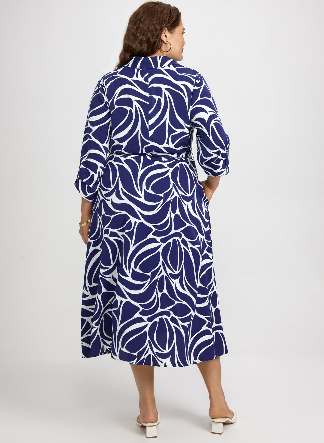 Abstract Print Dress