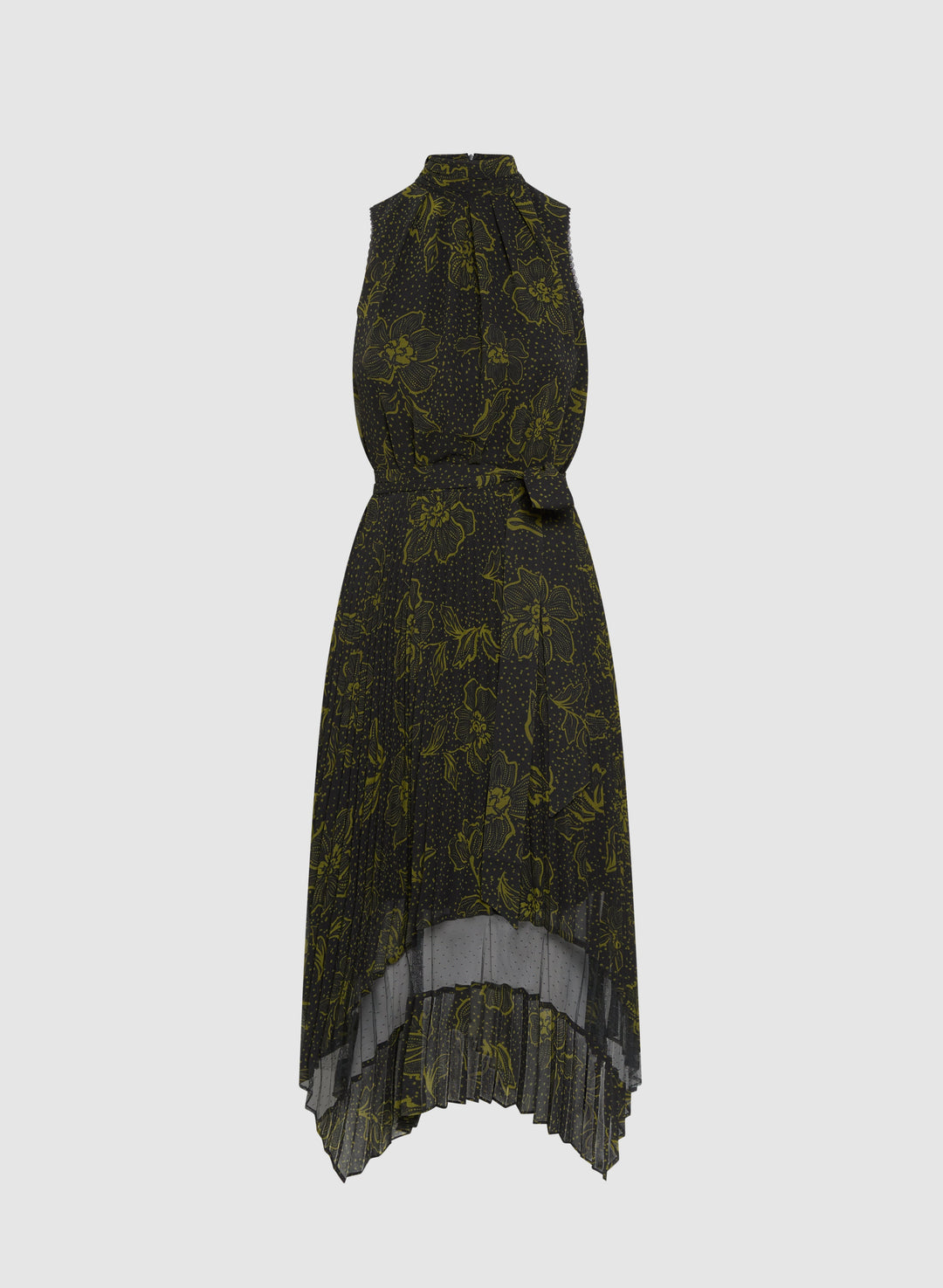 Floral Mock Neck Dress