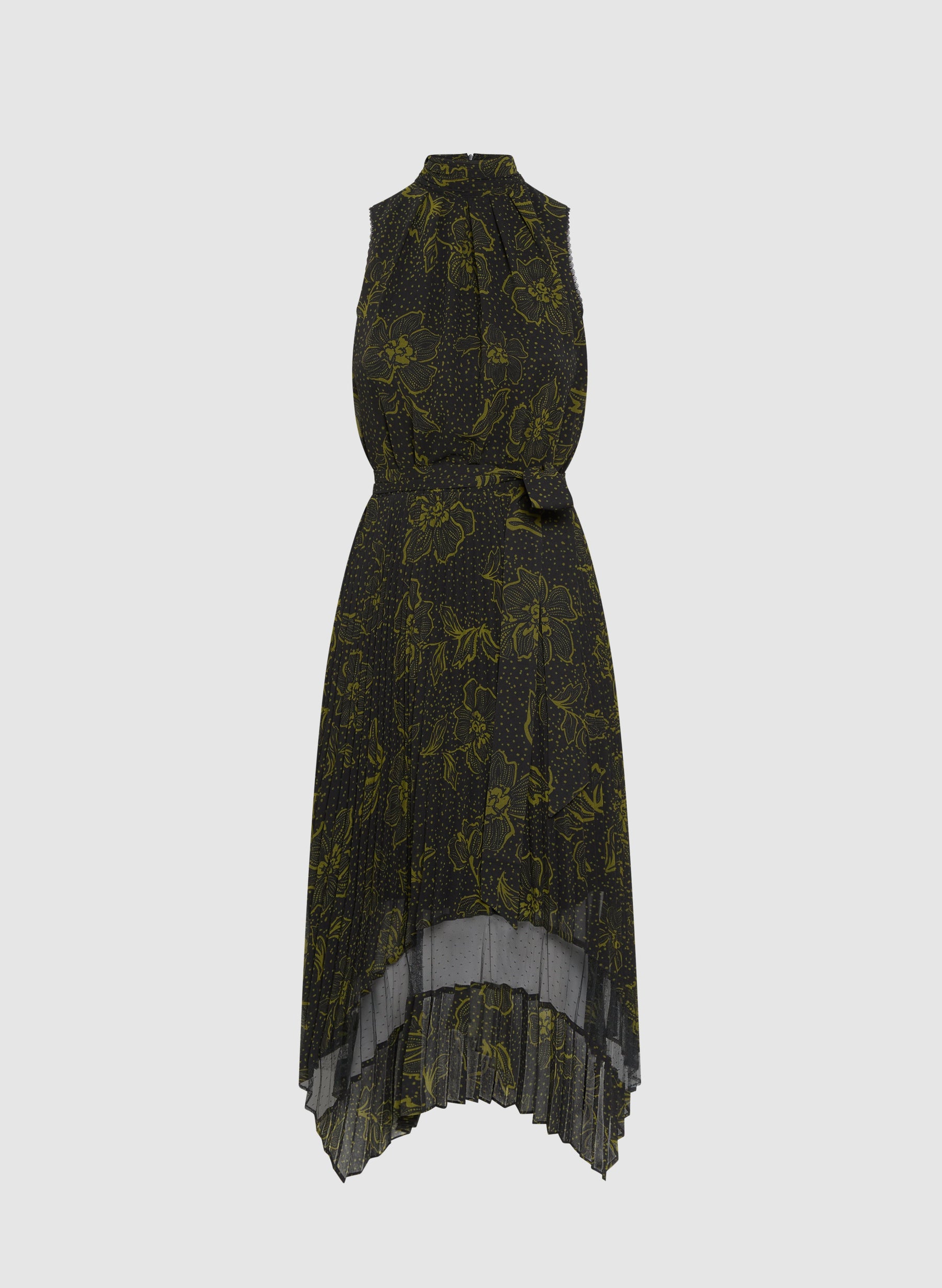 Floral Mock Neck Dress